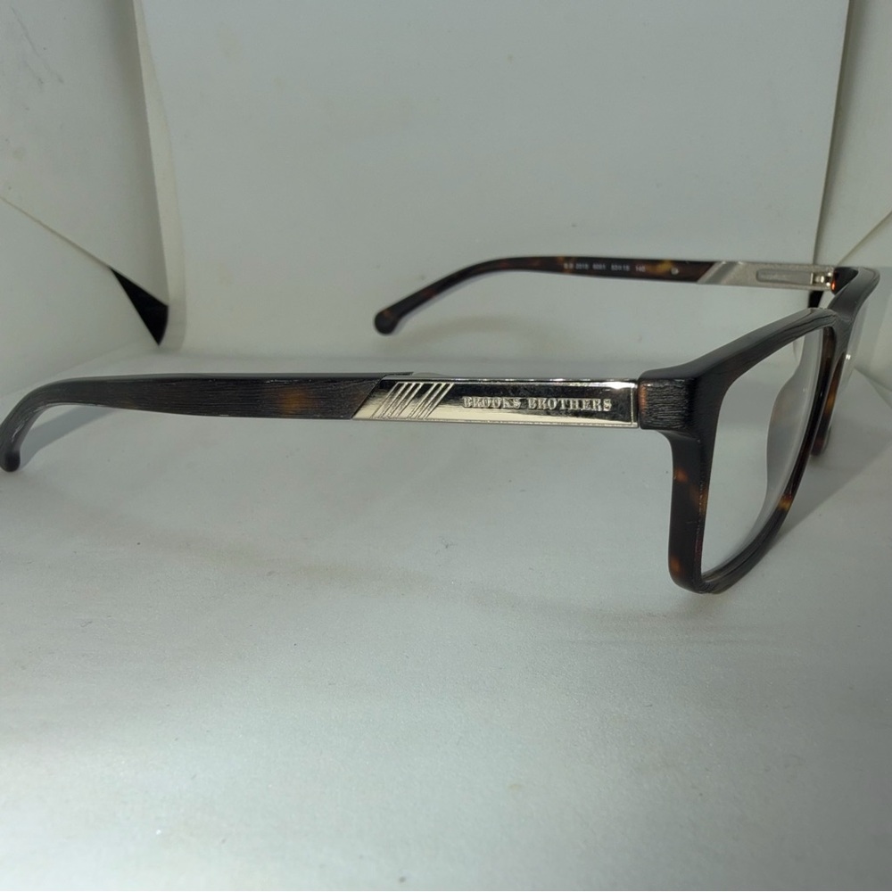 Brooks Brothers Dark Brown Rectangular Glasses - image 2